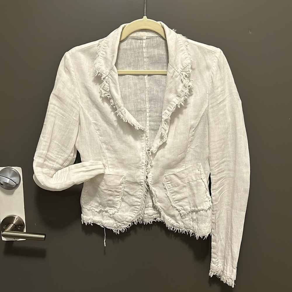 Linen white jacket from Venice, Italy